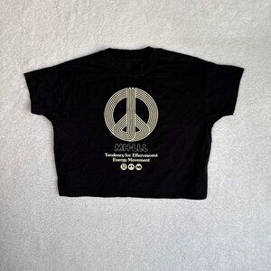 Lululemon X Madhappy Cates Cropped T Shirt Short Sleeve Logo Black 4